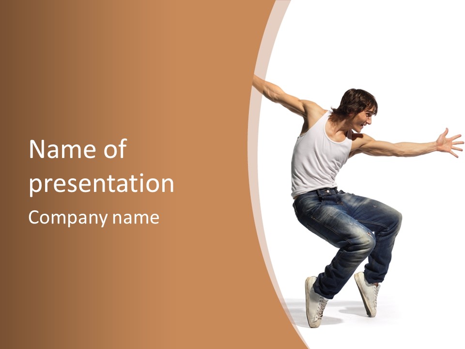 Motion Style Performer PowerPoint Template