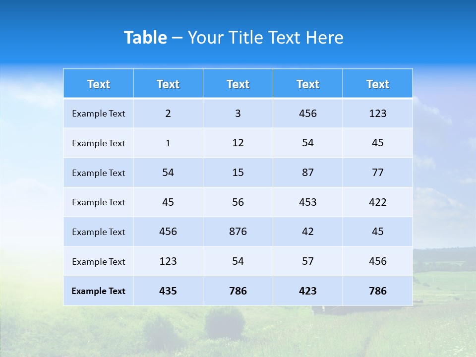 Nature Fresh Spring PowerPoint Template