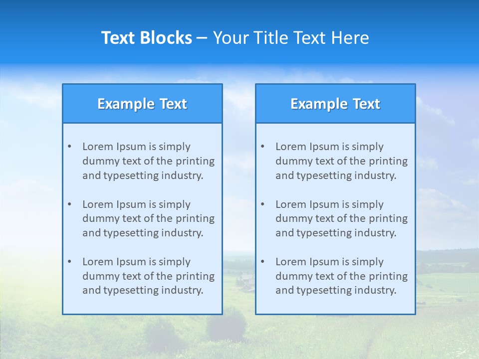 Nature Fresh Spring PowerPoint Template