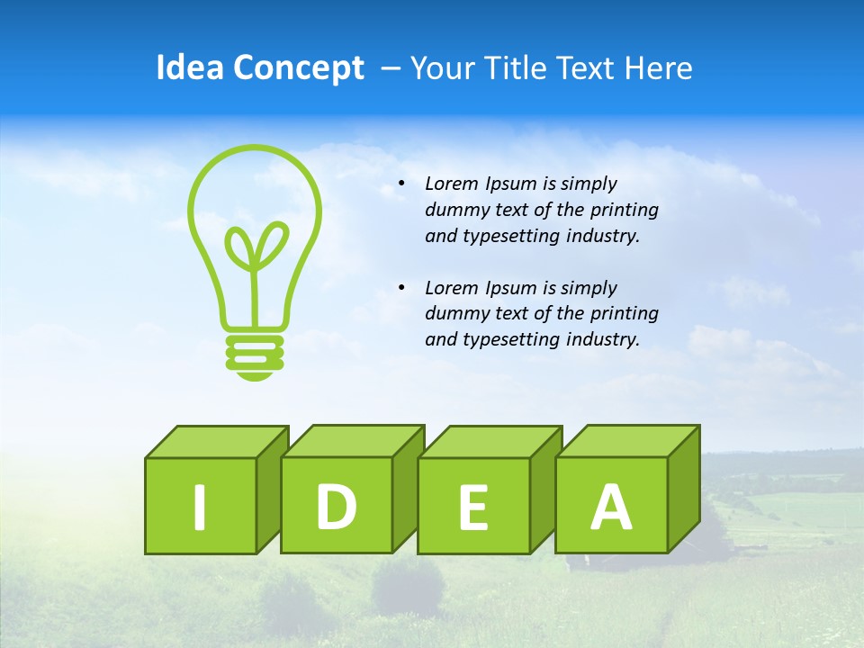 Nature Fresh Spring PowerPoint Template