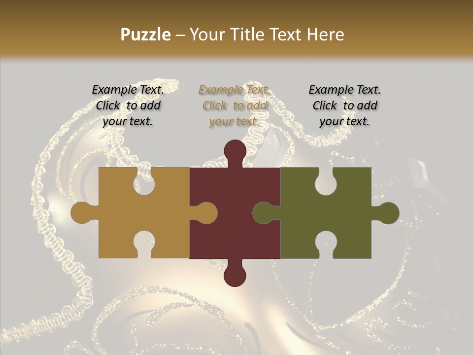 Mask Gold Fashion PowerPoint Template