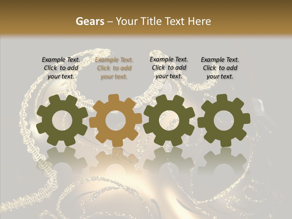 Mask Gold Fashion PowerPoint Template