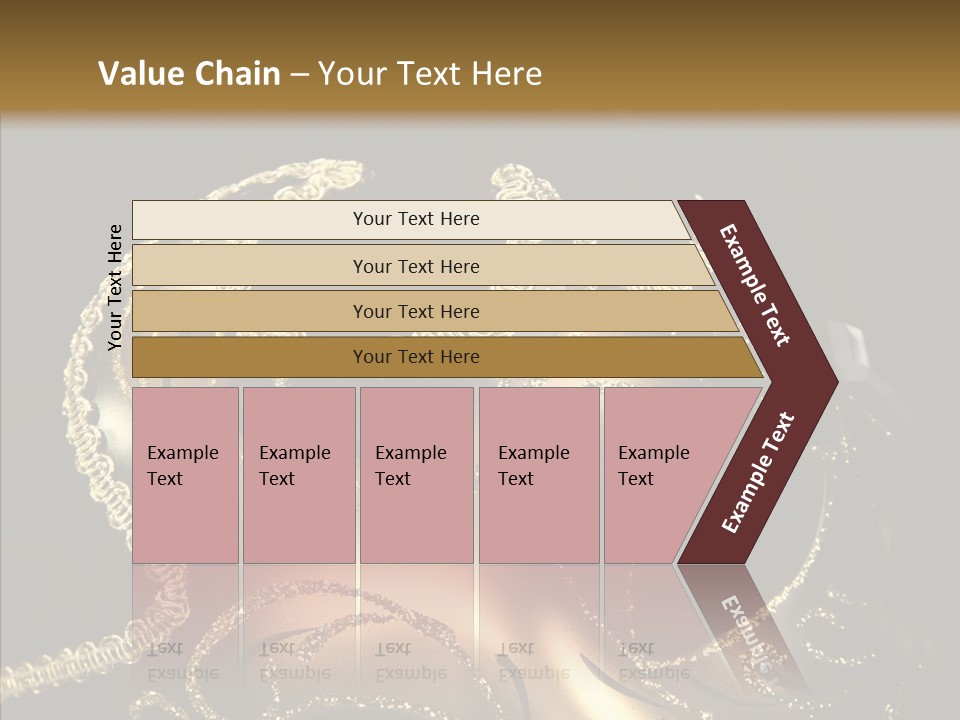 Mask Gold Fashion PowerPoint Template