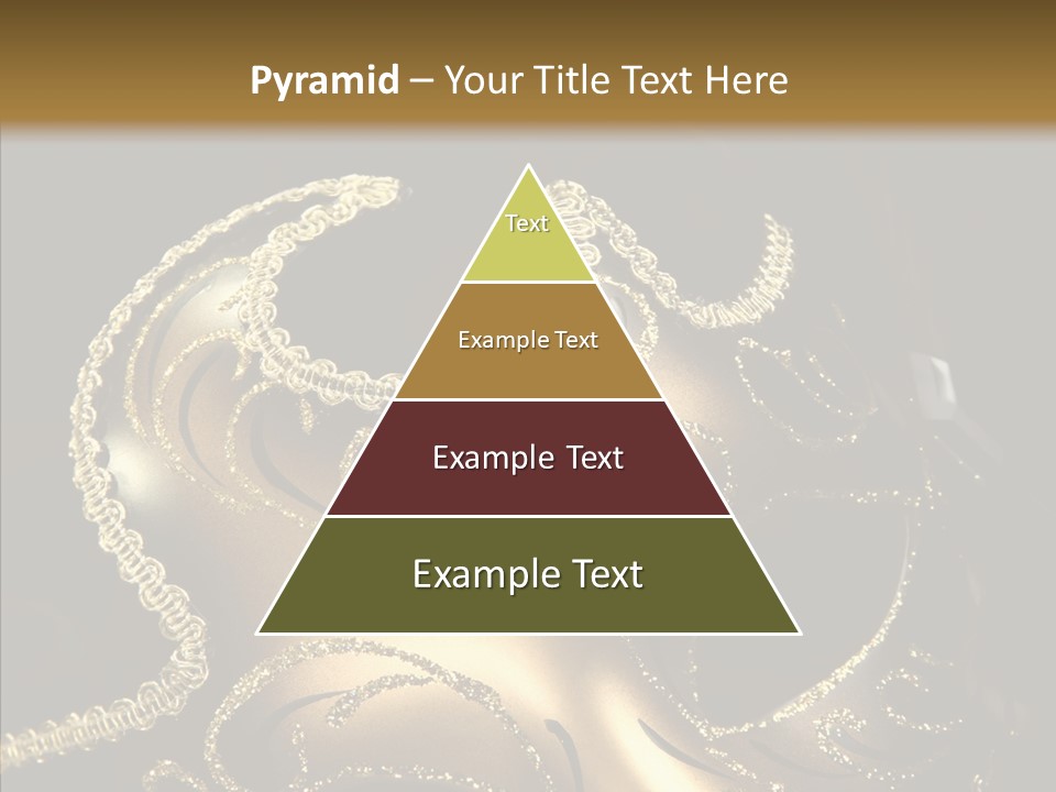 Mask Gold Fashion PowerPoint Template