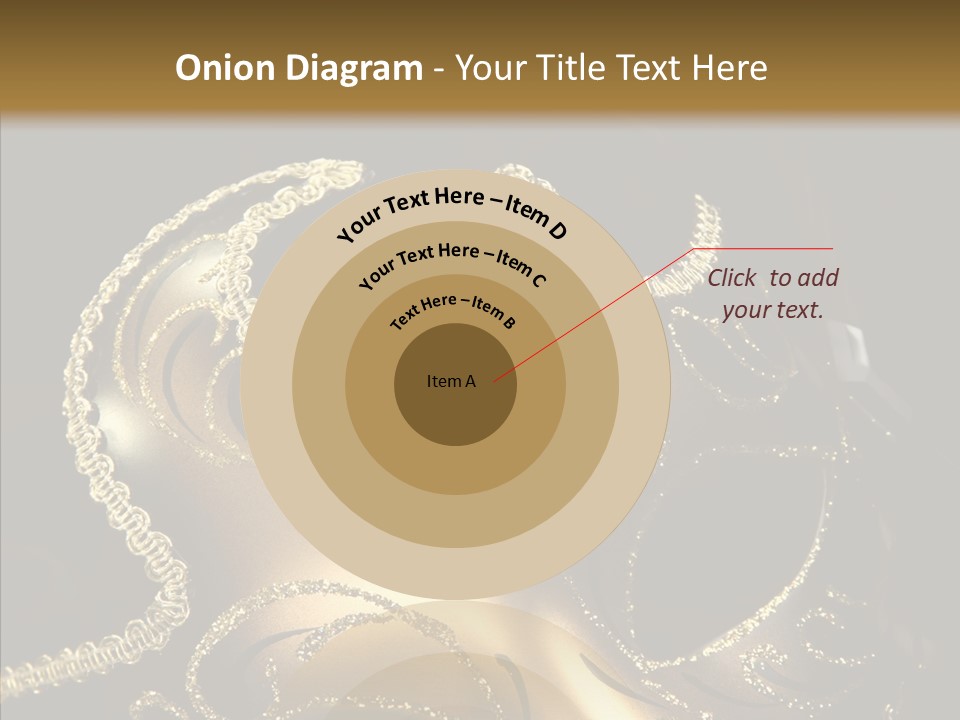 Mask Gold Fashion PowerPoint Template