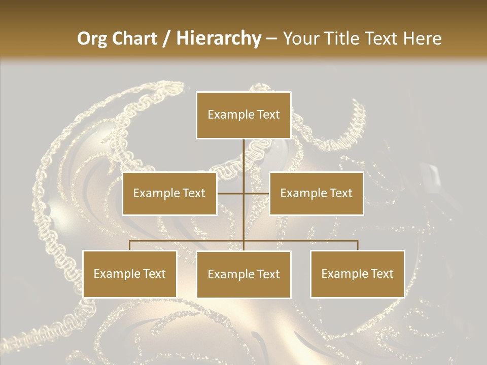 Mask Gold Fashion PowerPoint Template