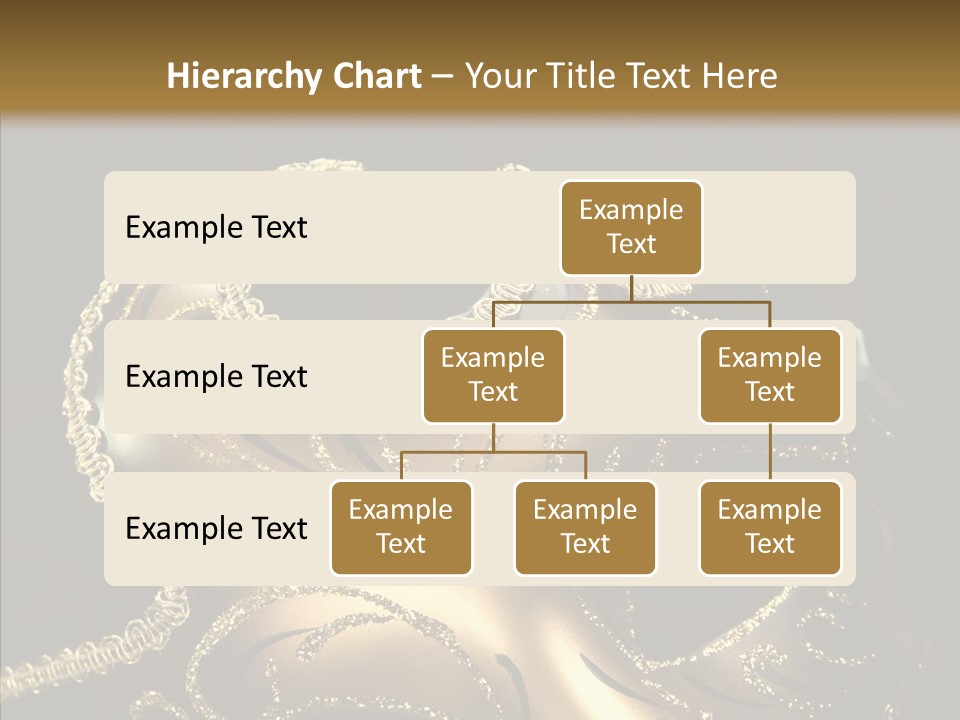 Mask Gold Fashion PowerPoint Template