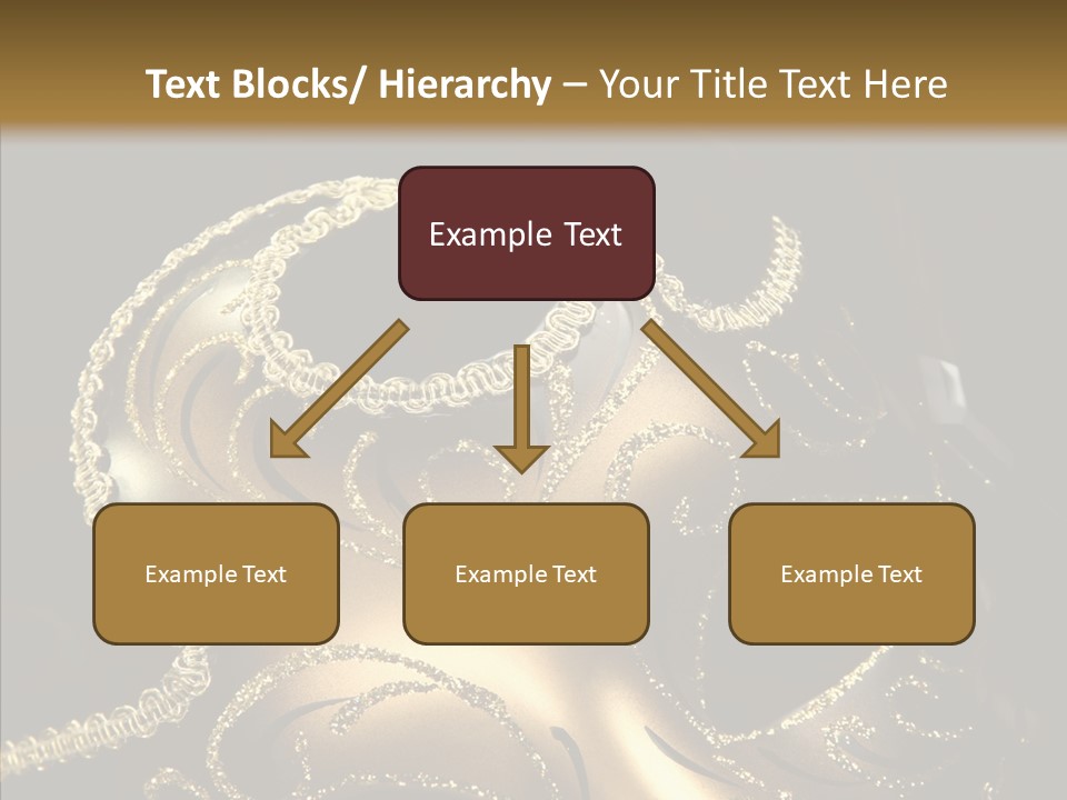 Mask Gold Fashion PowerPoint Template