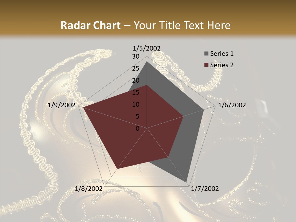 Mask Gold Fashion PowerPoint Template