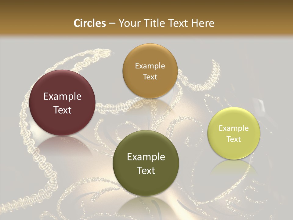 Mask Gold Fashion PowerPoint Template