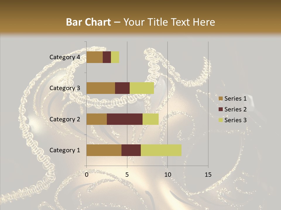 Mask Gold Fashion PowerPoint Template