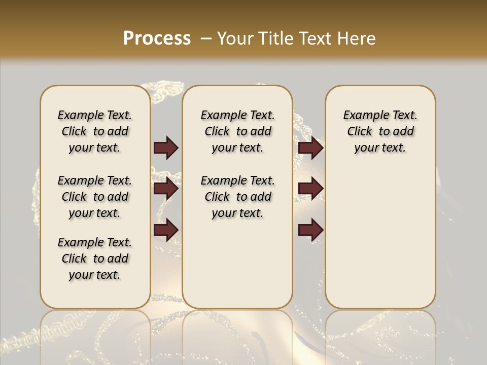 Mask Gold Fashion PowerPoint Template