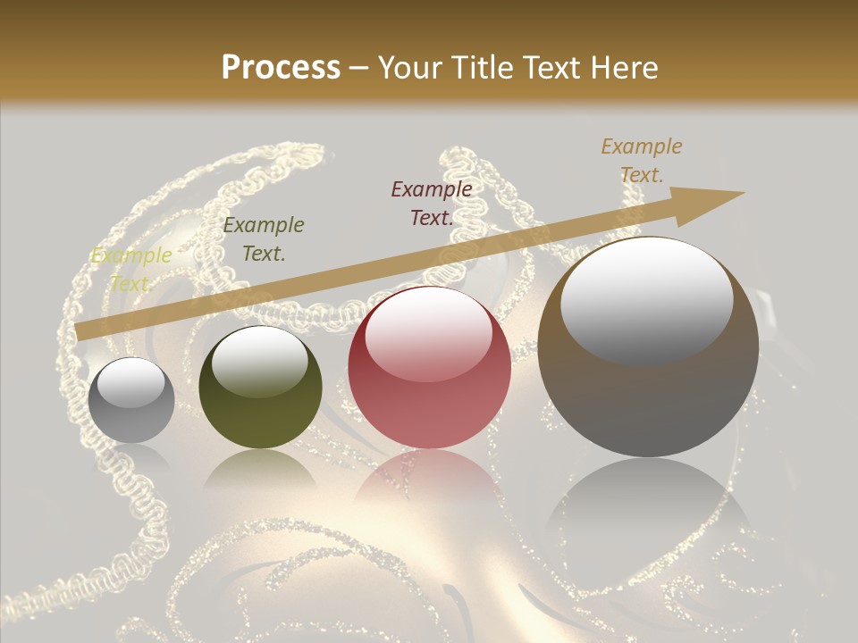 Mask Gold Fashion PowerPoint Template