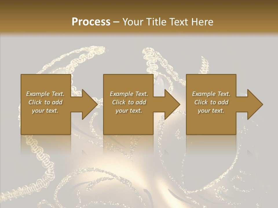 Mask Gold Fashion PowerPoint Template