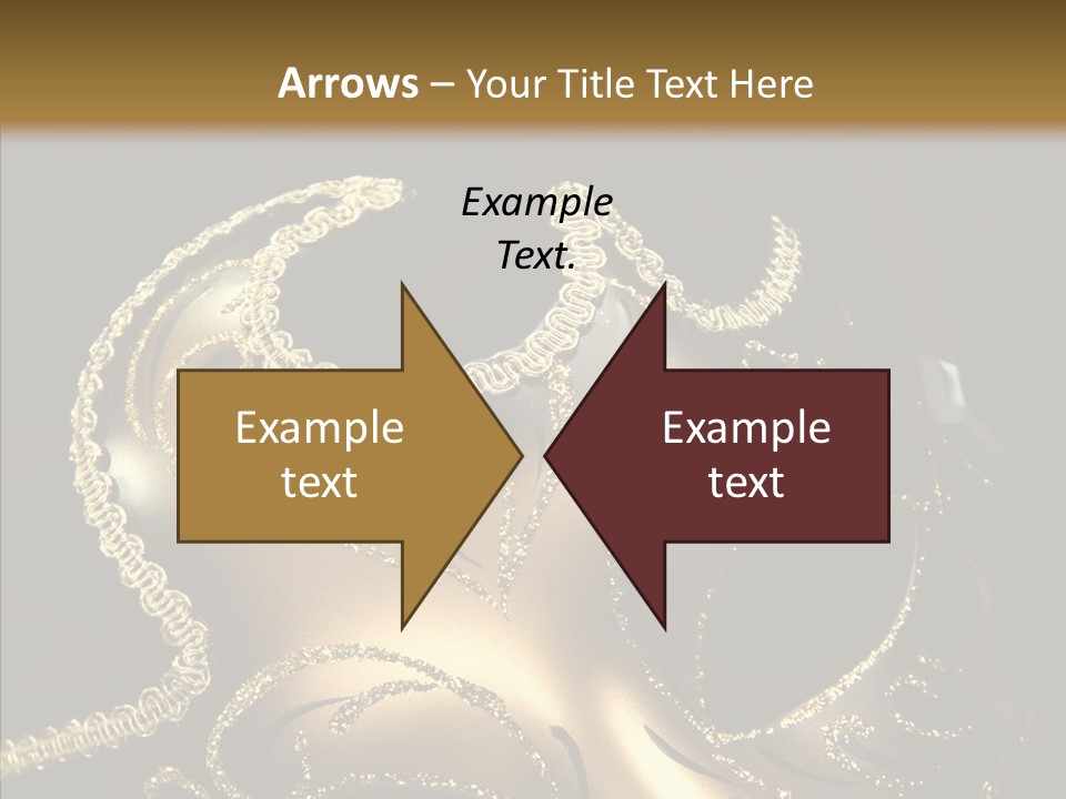 Mask Gold Fashion PowerPoint Template