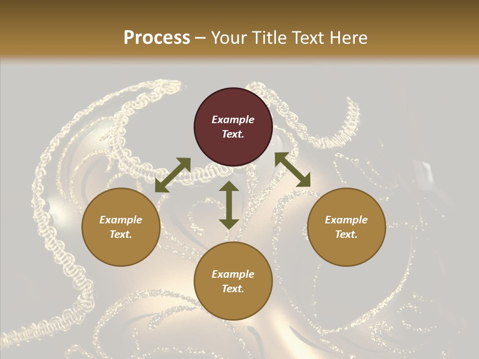 Mask Gold Fashion PowerPoint Template