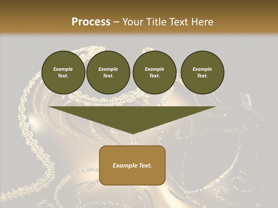 Mask Gold Fashion PowerPoint Template