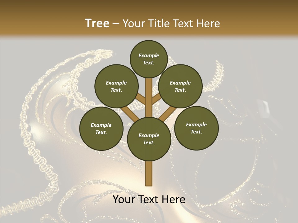 Mask Gold Fashion PowerPoint Template