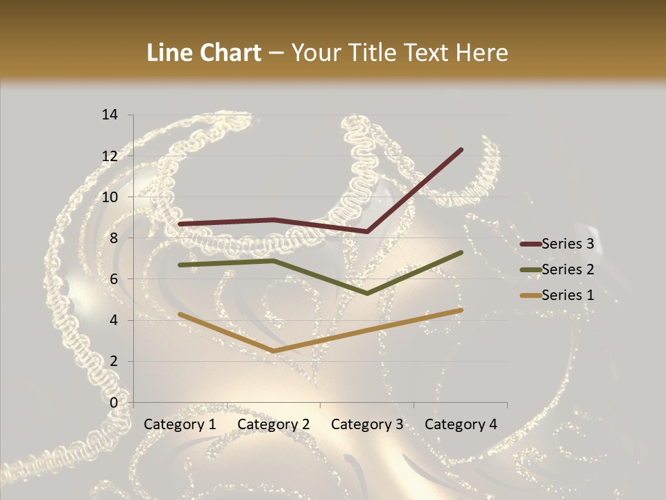 Mask Gold Fashion PowerPoint Template