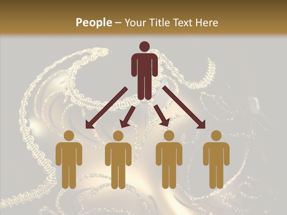 Mask Gold Fashion PowerPoint Template