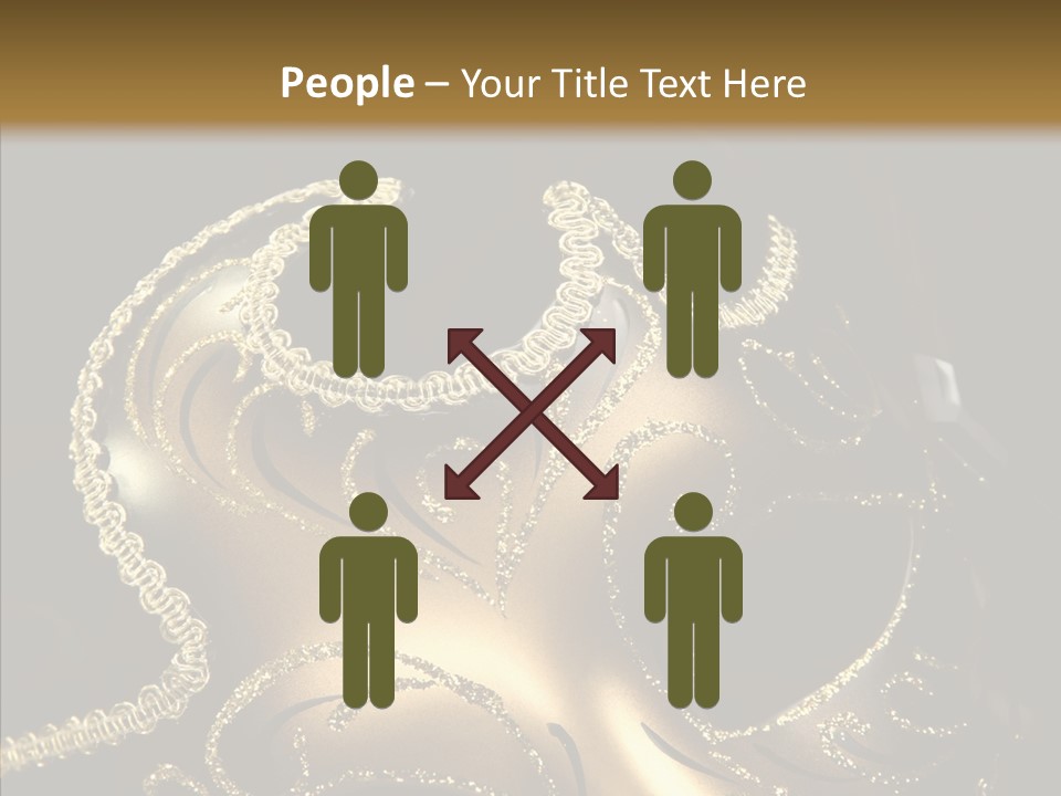 Mask Gold Fashion PowerPoint Template