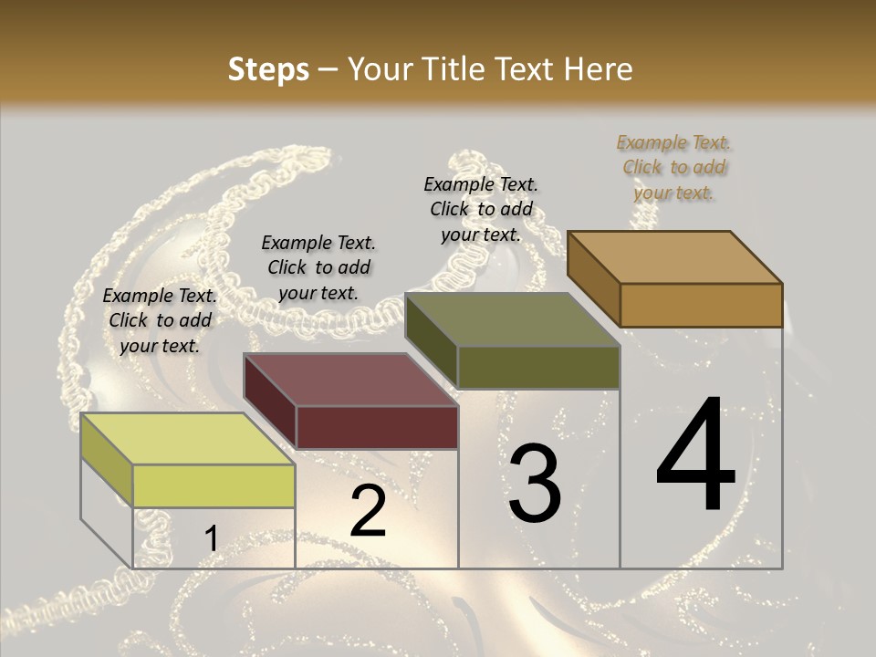 Mask Gold Fashion PowerPoint Template