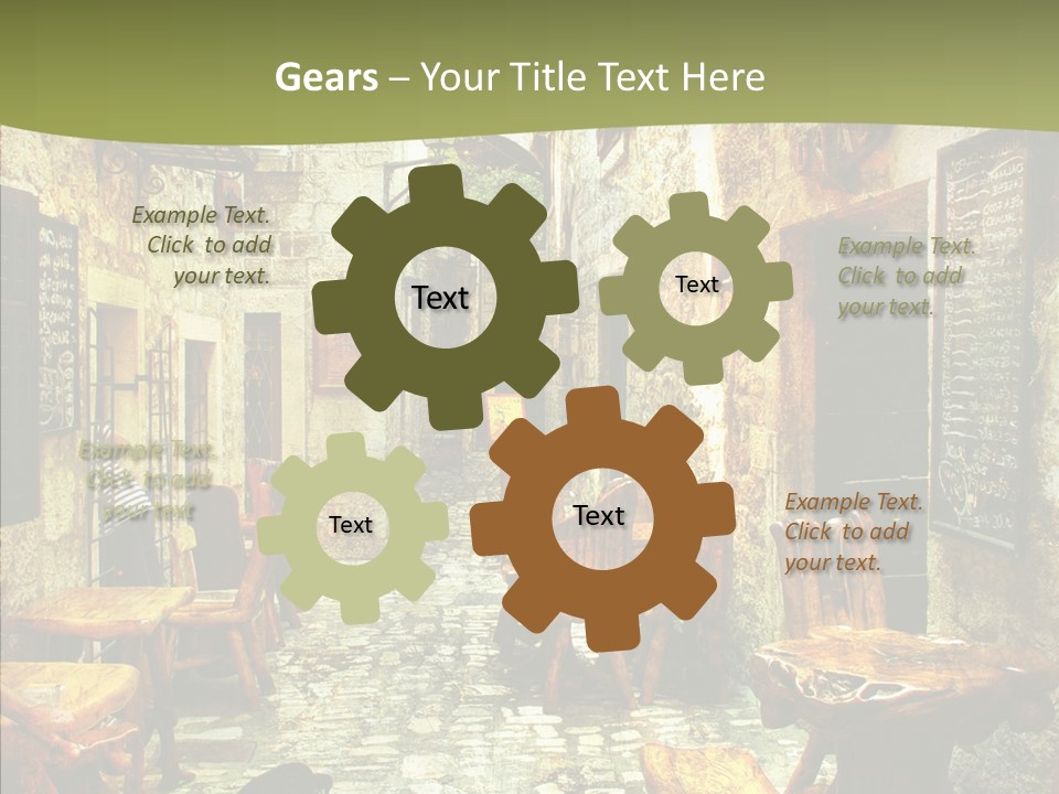 Alley Details House PowerPoint Template