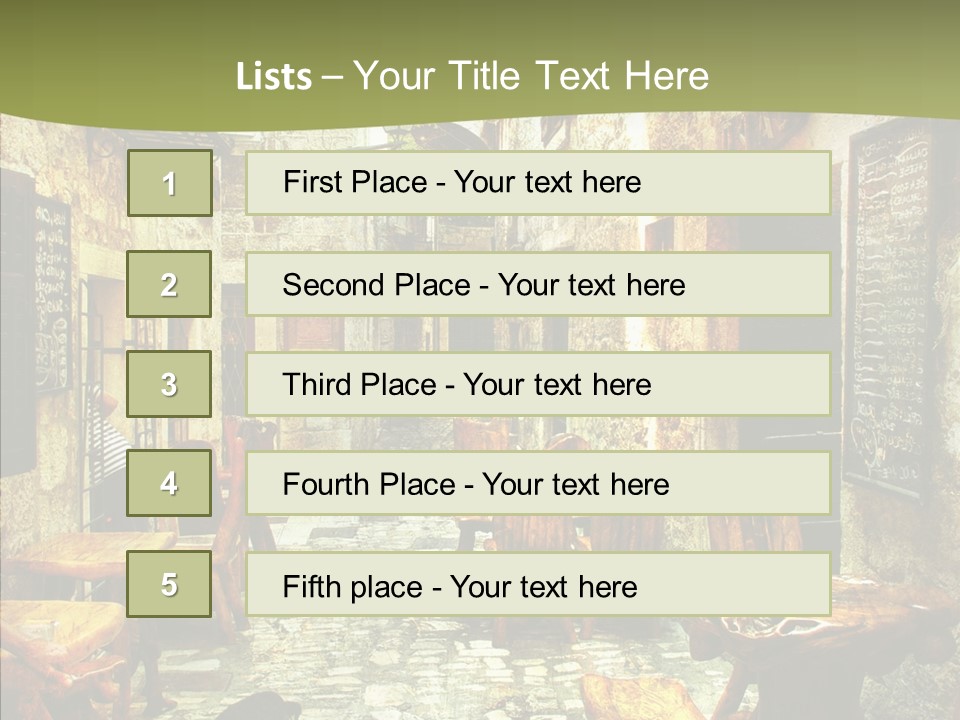 Alley Details House PowerPoint Template
