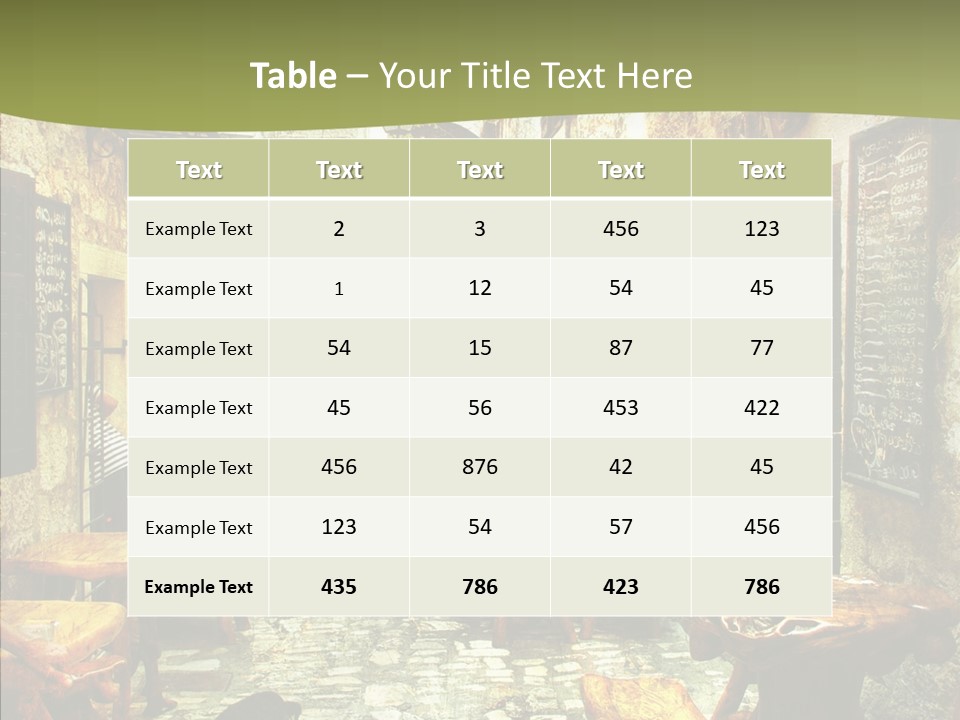 Alley Details House PowerPoint Template