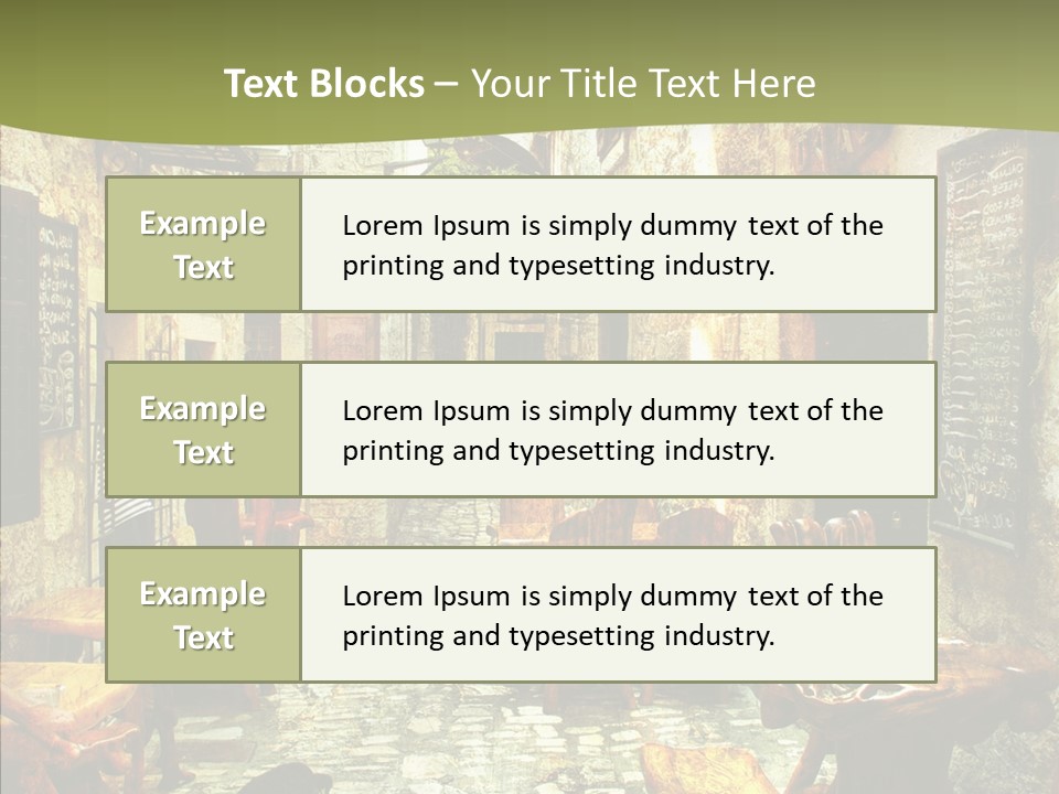 Alley Details House PowerPoint Template