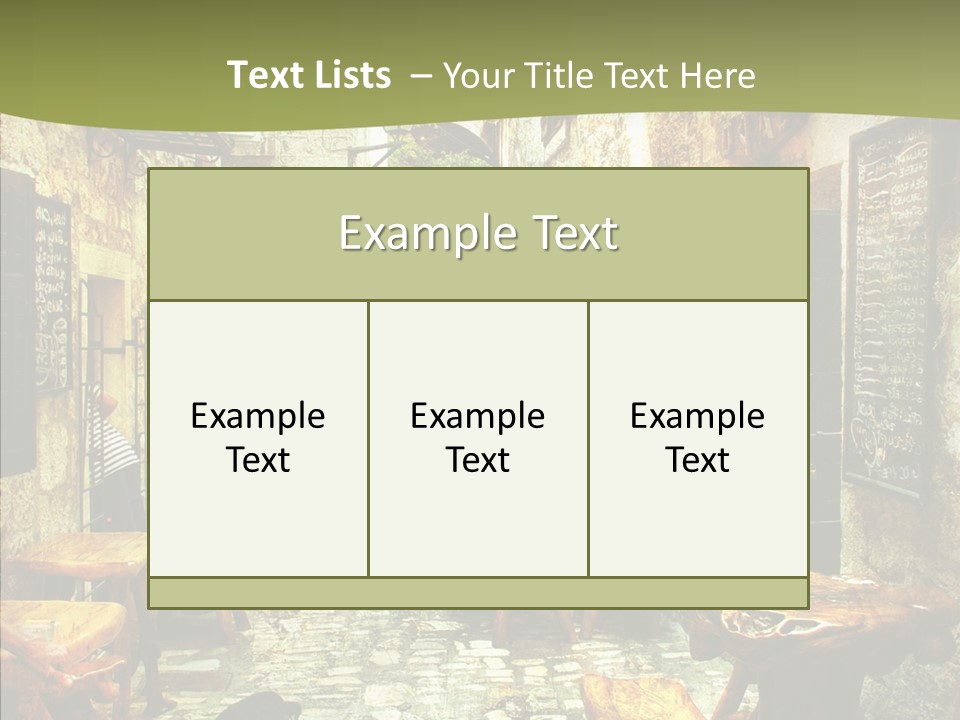 Alley Details House PowerPoint Template