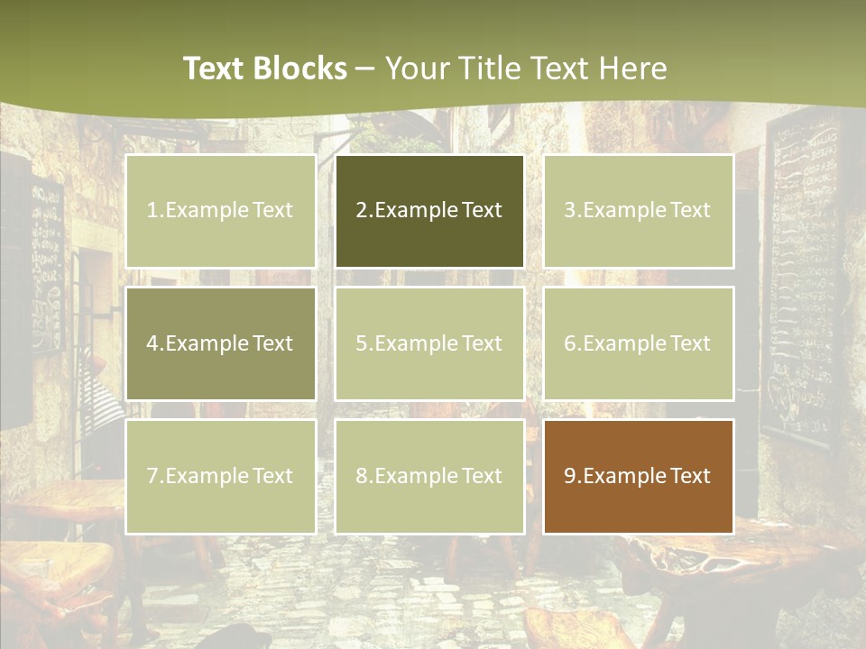 Alley Details House PowerPoint Template