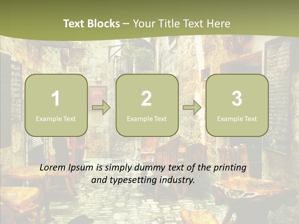 Alley Details House PowerPoint Template