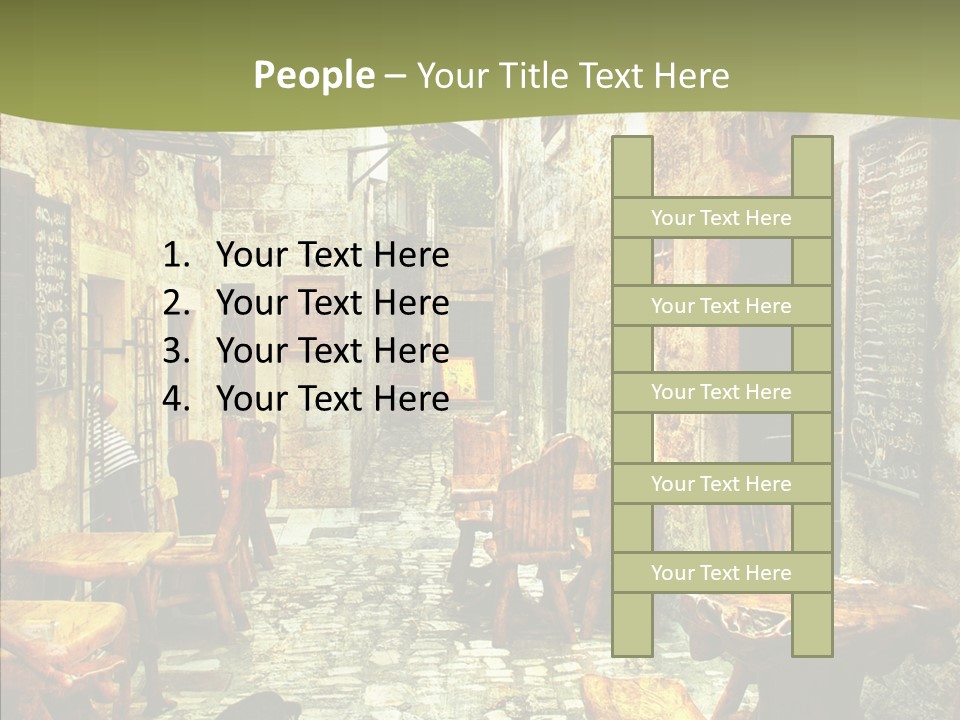 Alley Details House PowerPoint Template