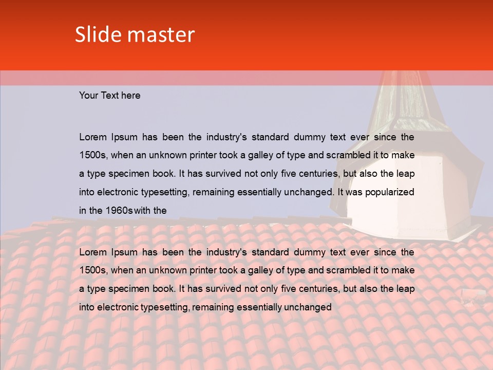 Exterior Glass Residence PowerPoint Template