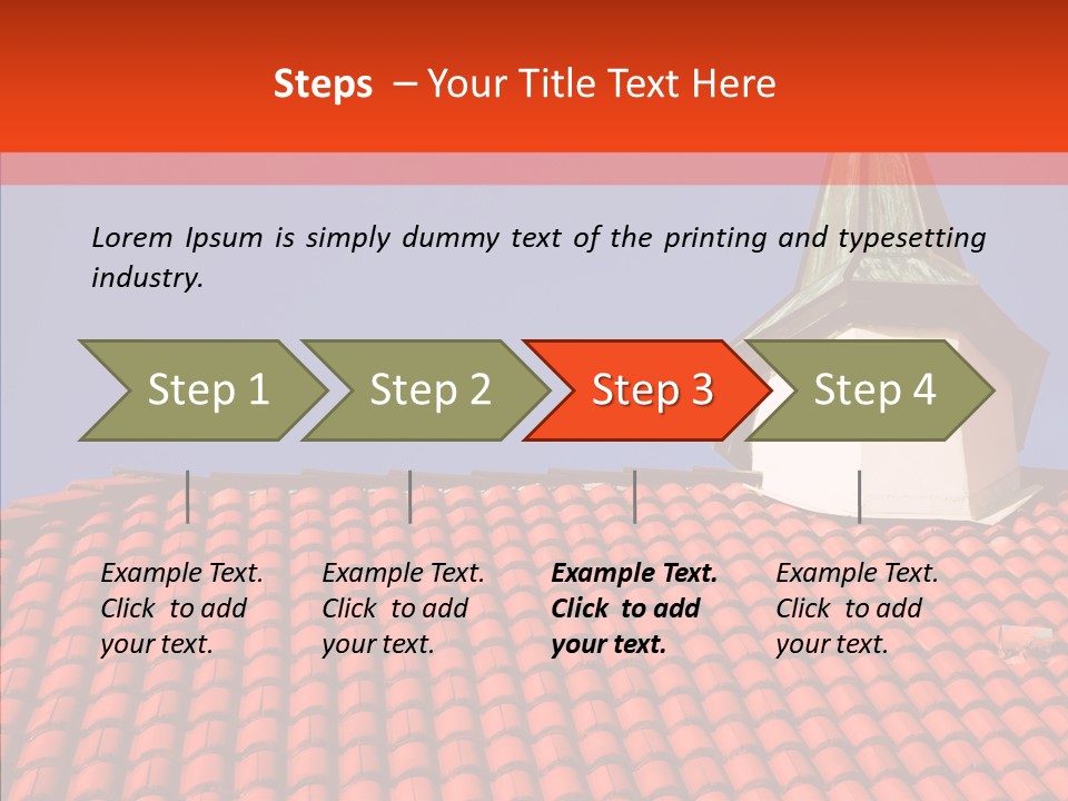 Exterior Glass Residence PowerPoint Template