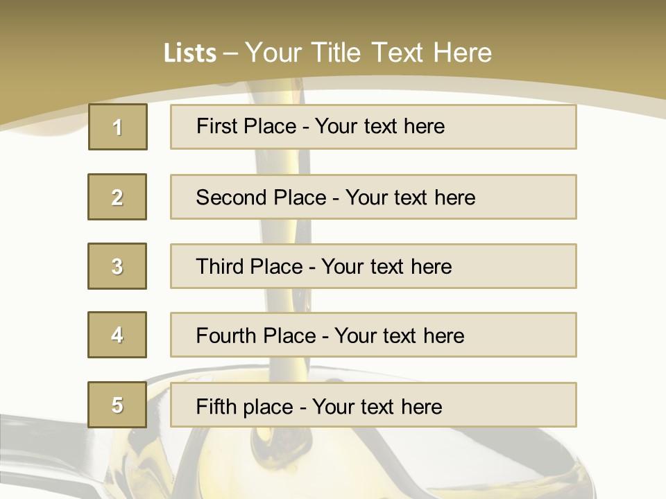 Overflow Pour Spoon PowerPoint Template