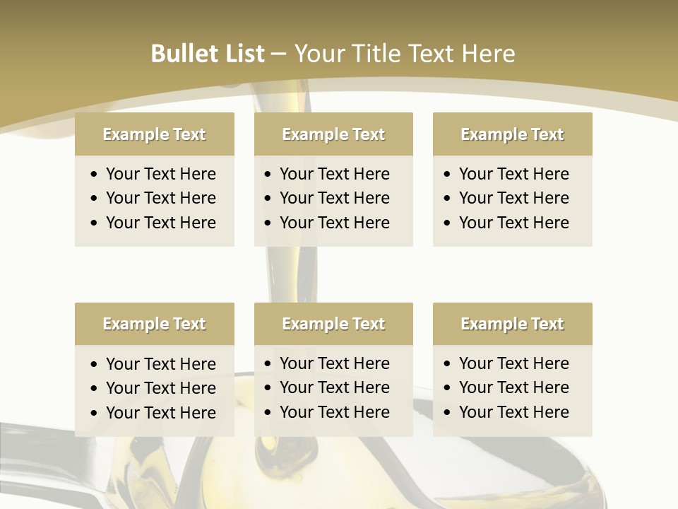 Overflow Pour Spoon PowerPoint Template
