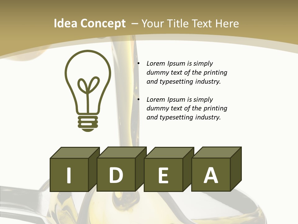 Overflow Pour Spoon PowerPoint Template