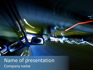 Curve Road Transportation PowerPoint Template