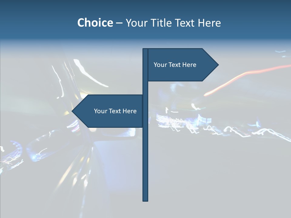 Curve Road Transportation PowerPoint Template