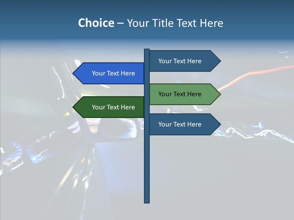Curve Road Transportation PowerPoint Template