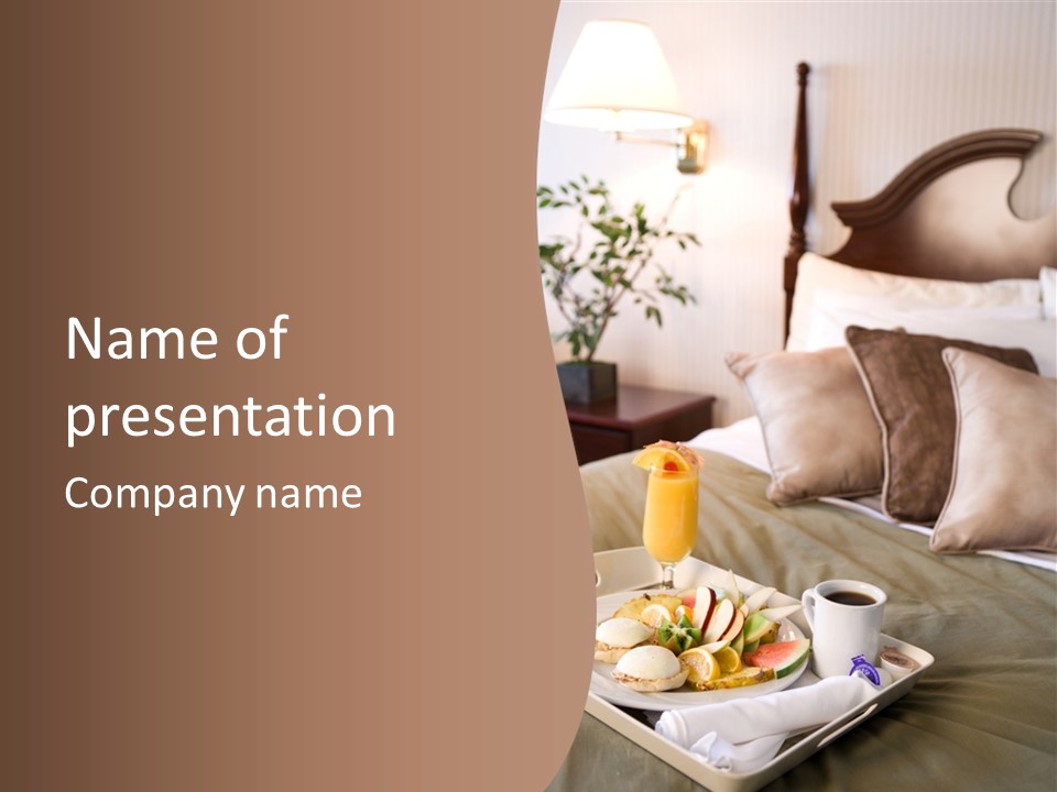Corporation Table Chair PowerPoint Template
