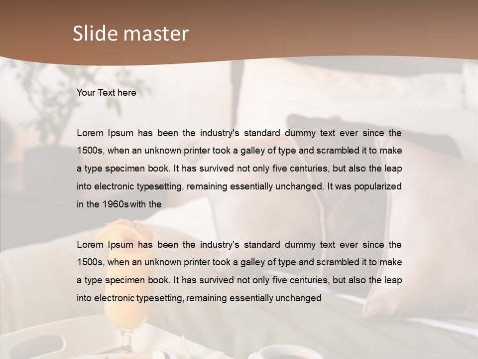 Corporation Table Chair PowerPoint Template