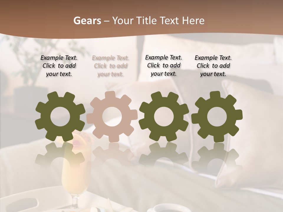 Corporation Table Chair PowerPoint Template