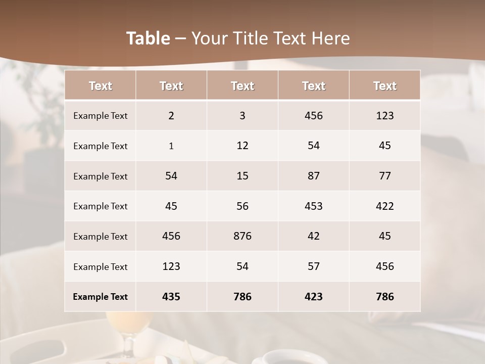 Corporation Table Chair PowerPoint Template