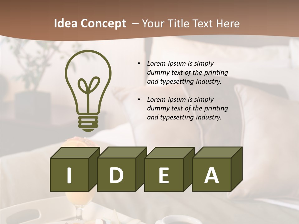Corporation Table Chair PowerPoint Template