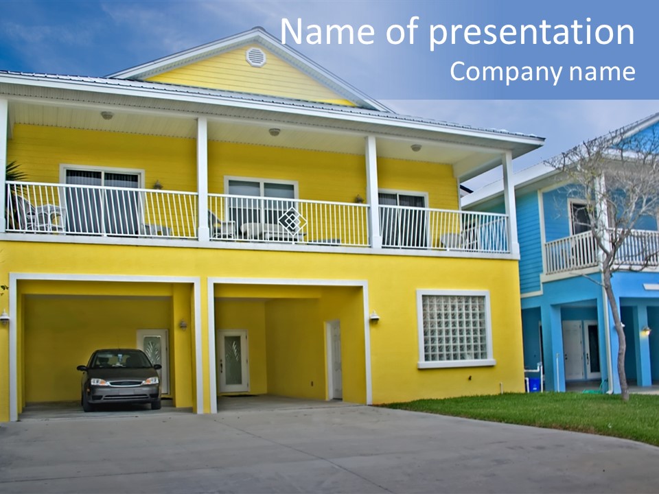 Residential Yellow Florida PowerPoint Template