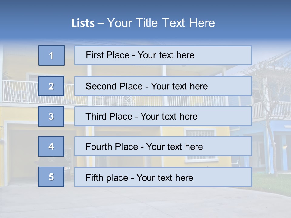 Residential Yellow Florida PowerPoint Template