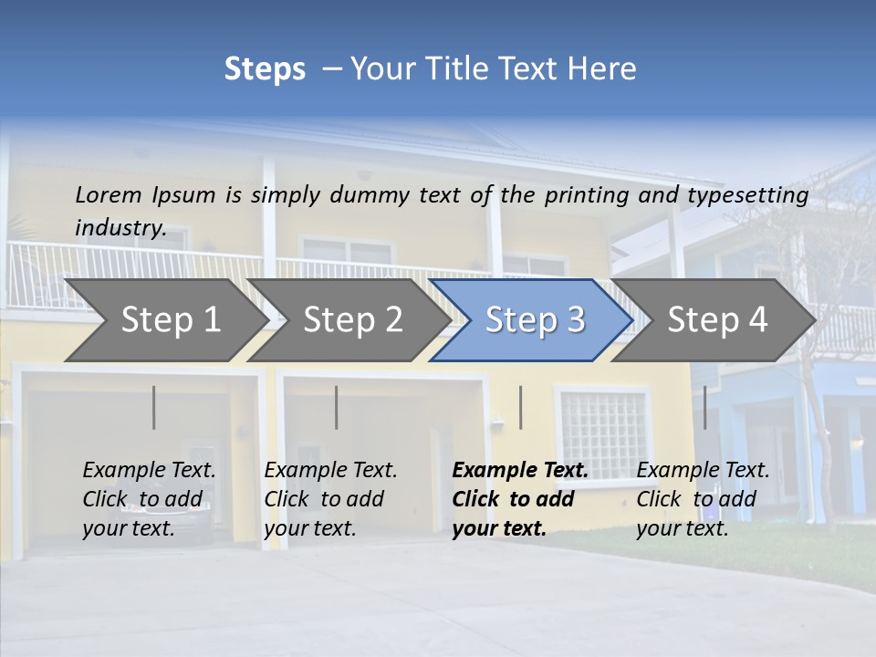 Residential Yellow Florida PowerPoint Template